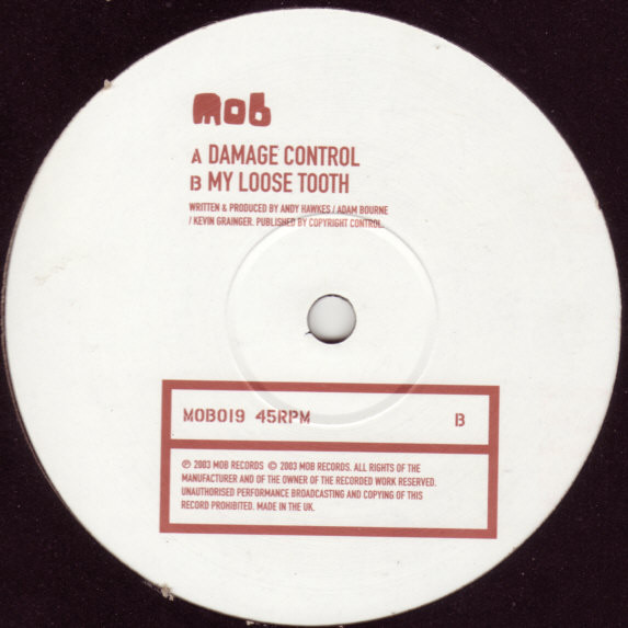 Care In The Community - Damage Control, Electronic, Breakbeat, Breaks, 2003 - Mob Records, UK, Vinyl 1x 12", 45 RPM