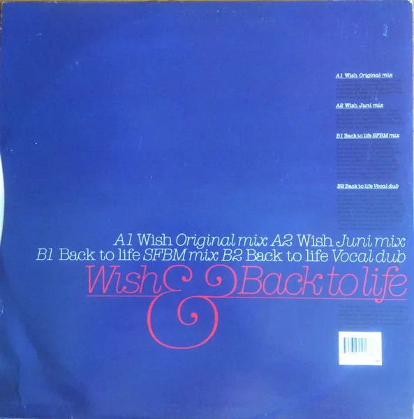 Album cover for Wish by Soul II Soul