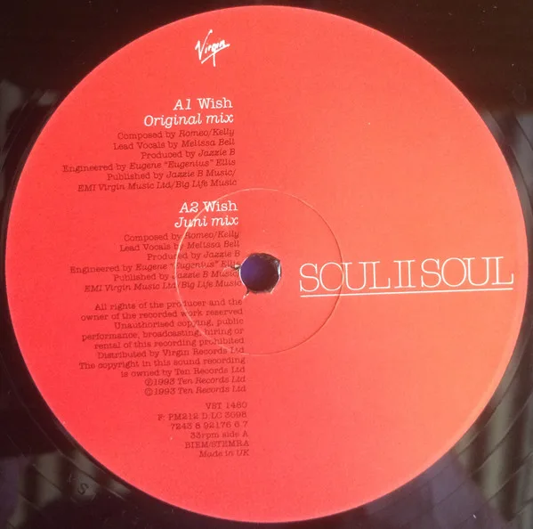 Album cover for Wish by Soul II Soul