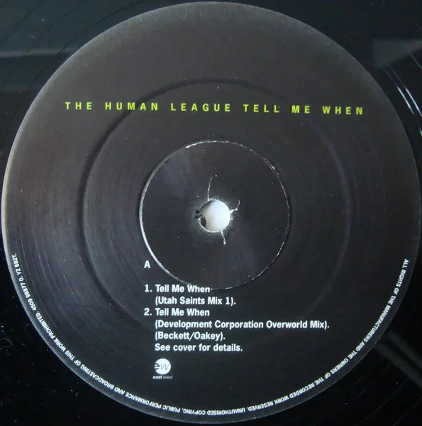 Album cover for Tell Me When by Human League, The