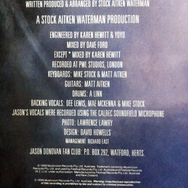 Album cover for Nothing Can Divide Us by Jason Donovan