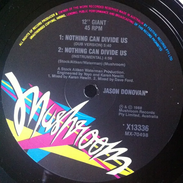 Album cover for Nothing Can Divide Us by Jason Donovan