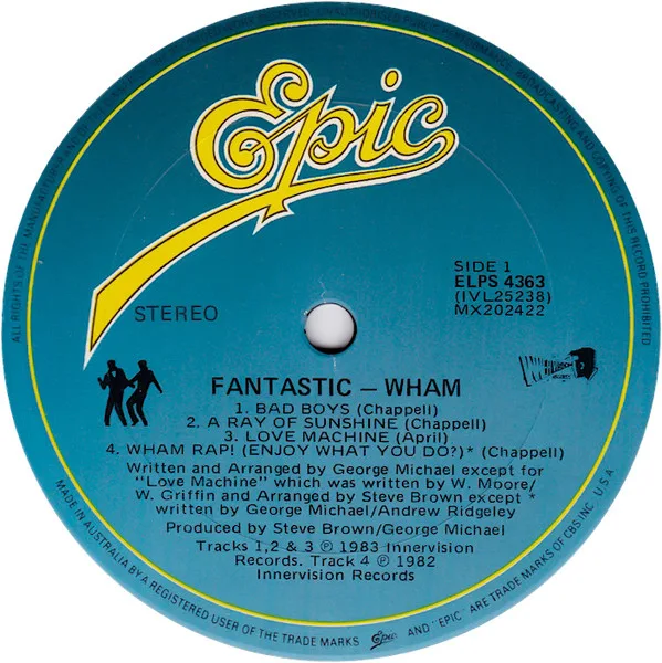 Album cover for Fantastic by Wham!