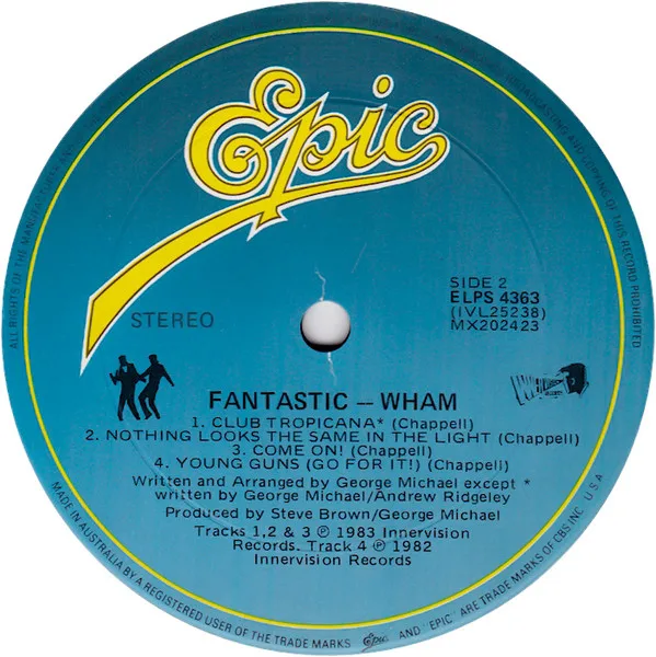 Album cover for Fantastic by Wham!