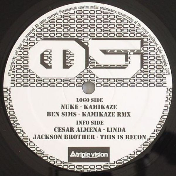 Various - Code Records 5, Electronic, Techno, 2009 - Code Records (2), Spain, Vinyl 1x 12", 33 ⅓ RPM