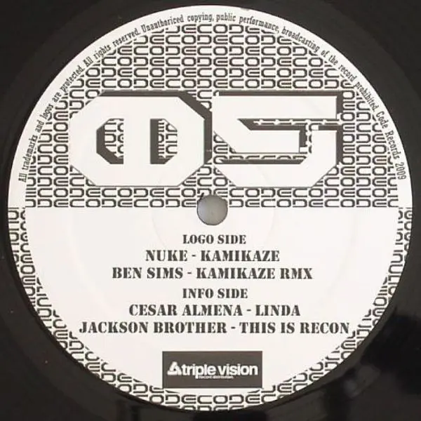 Various - Code Records 5, Electronic, Techno, 2009 - Code Records (2), Spain, Vinyl 1x 12", 33 ⅓ RPM