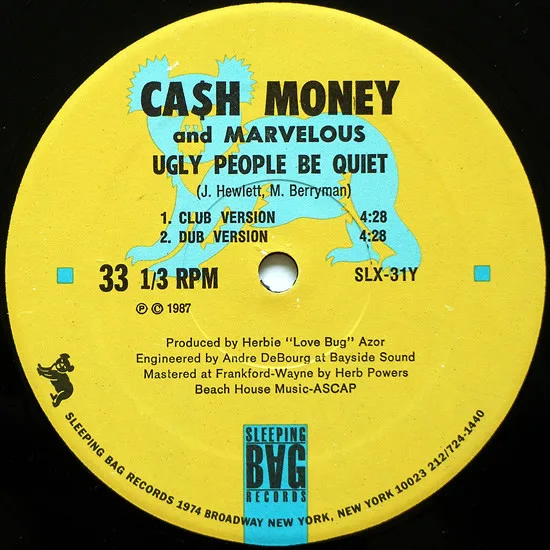 Album cover for Play It Kool / Ugly People Be Quiet by Cash Money & Marvelous