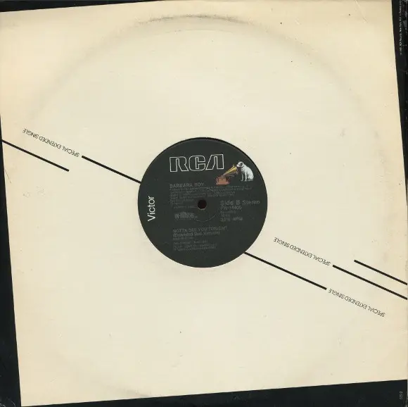 Barbara Roy - Gotta See You Tonight, Electronic, Disco, House, Synth-pop, 1986 - RCA Victor, US, Vinyl 1x 12", 33 ⅓ RPM, Sing