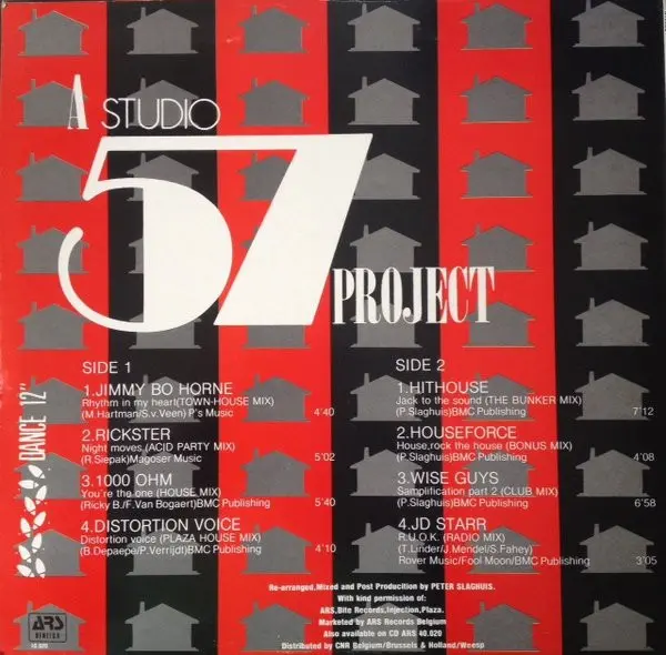 Various - A Studio 57 Project - Euro-Housemixes 8, Electronic, Acid House, Hi NRG, House, 1988 - ARS Benelux, ARS Records, Be