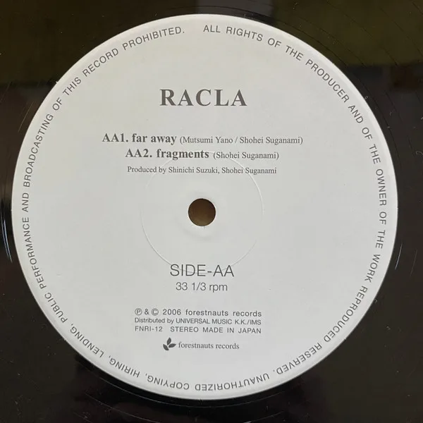 Album cover for RACLA SPLIT EP by Satokolab