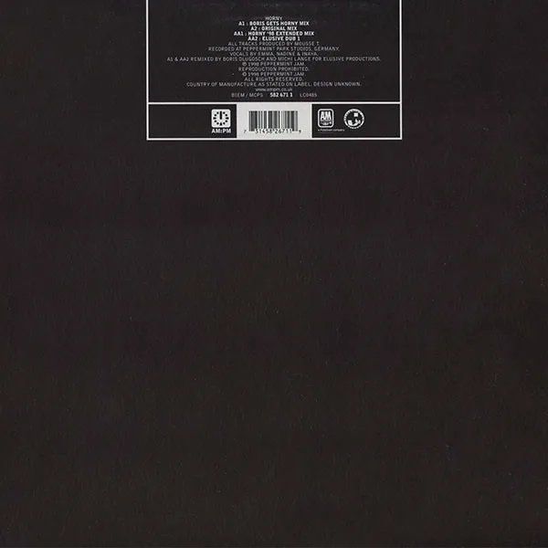 Album cover for Horny (Boris Dlugosch Mixes) by Mousse T. Vs Hot 'N' Juicy