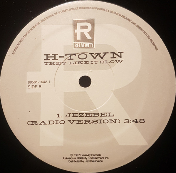 H-Town - They Like It Slow, Funk / Soul, Contemporary R&B, 1997 - Relativity, US, Vinyl 1x 12", 33 ⅓ RPM