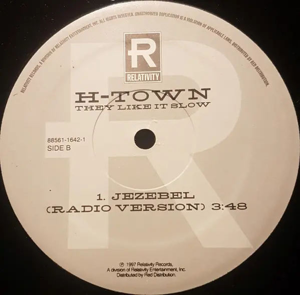 H-Town - They Like It Slow, Funk / Soul, Contemporary R&B, 1997 - Relativity, US, Vinyl 1x 12", 33 ⅓ RPM
