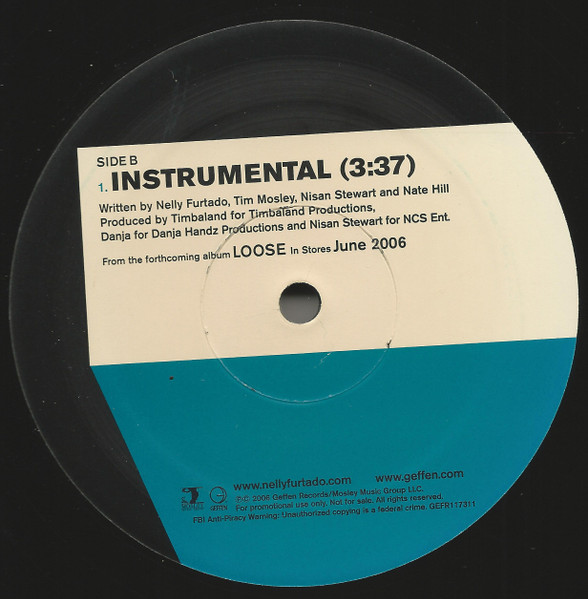 Nelly Furtado - No Hay Igual - 2006 - RnB/Swing - Geffen Records - Vinyl 1x 12", Promo