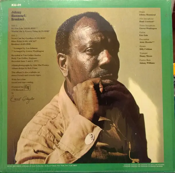 Johnny Hammond - Breakout, Funk / Soul, Jazz, Soul-Jazz, 1971 - Kudu, US, Vinyl 1x LP, Album
