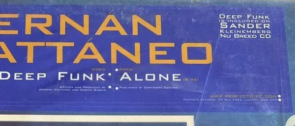 Hernán Cattáneo - Deep Funk / Alone, Electronic, Progressive House, Progressive Trance, 2001 - Perfecto, UK, Vinyl 1x 12"