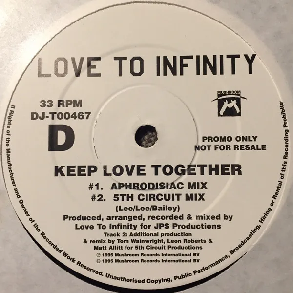 Album cover for Keep Love Together by Love To Infinity