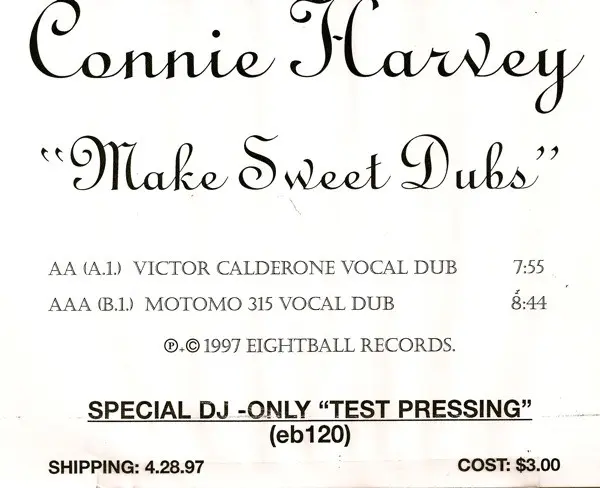 Album cover for Make Sweet Dubs by Connie Harvey