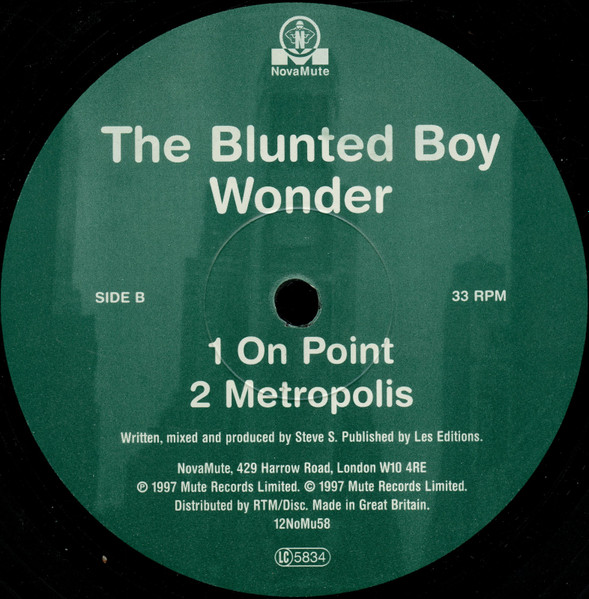 Blunted Boy Wonder, The - Crossroads, Electronic, Techno, 1997 - NovaMute, UK, Vinyl 1x 12", 33 ⅓ RPM