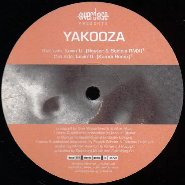 Album cover for Lovin' U (Remixes) by Yakooza