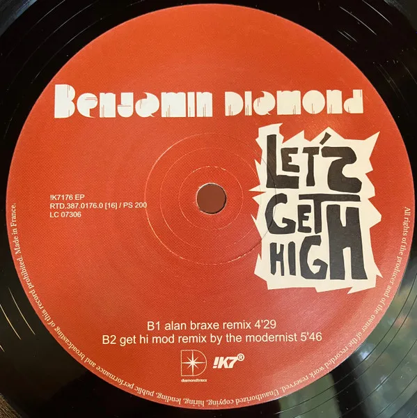 Album cover for Let's Get High by Benjamin Diamond