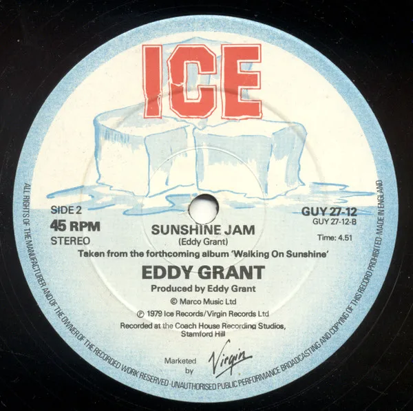 Album cover for Walking On Sunshine by Eddy Grant