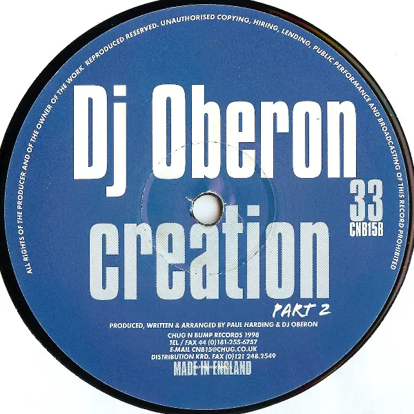 Album cover for Creation by DJ Oberon