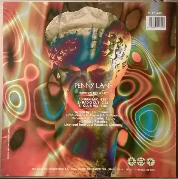 Album cover for Sissy's Delight by Penny Lane