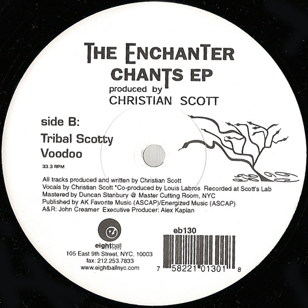 Enchanter, The - Chants EP, Electronic, House, Tribal House, 1998 - Eightball Records, US, Vinyl 1x 12", 33 ⅓ RPM, EP