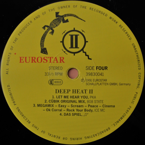 Various - Deep Heat II, Electronic, Euro House, Techno, 1991 - Eurostar, Germany, Vinyl 2x LP, Compilation, Stereo