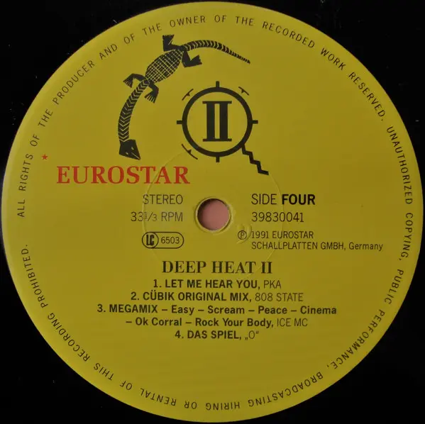 Various - Deep Heat II, Electronic, Euro House, Techno, 1991 - Eurostar, Germany, Vinyl 2x LP, Compilation, Stereo