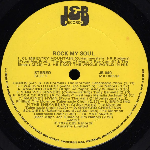 Album cover for Rock My Soul: 20 Gospel Greats by Various
