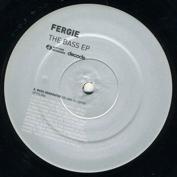 Album cover for The Bass EP by Fergie