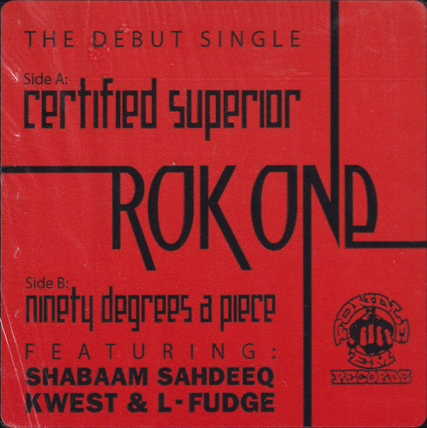 Rok One - Certified Superior, Hip Hop, 1998 - Fondle 'Em Records, US, Vinyl 1x 12", 33 ⅓ RPM, Stereo