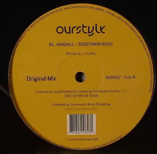 Album cover for Serotonin Rush by Vandall