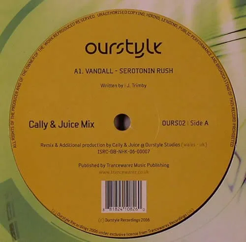 Album cover for Serotonin Rush by Vandall