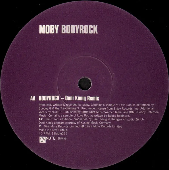 Album cover for Bodyrock by Moby
