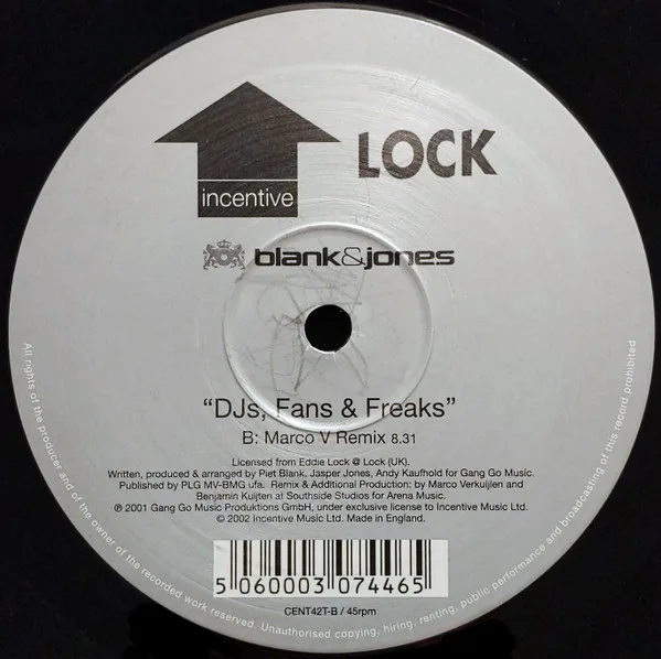 Album cover for DJs, Fans & Freaks (Includes Cosmic Gate & Marco V Remixes) by Blank & Jones