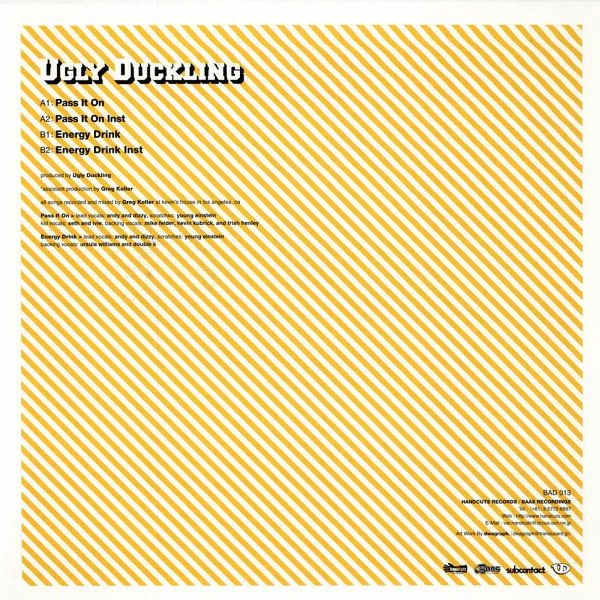 Album cover for Pass It On / Energy Drink by Ugly Duckling