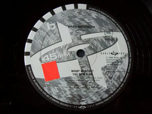 Bash Brothers, The - What Is Soul?, Electronic, Hard Trance, Techno, 1995 - Dance Pool, Germany, Vinyl 1x 12"