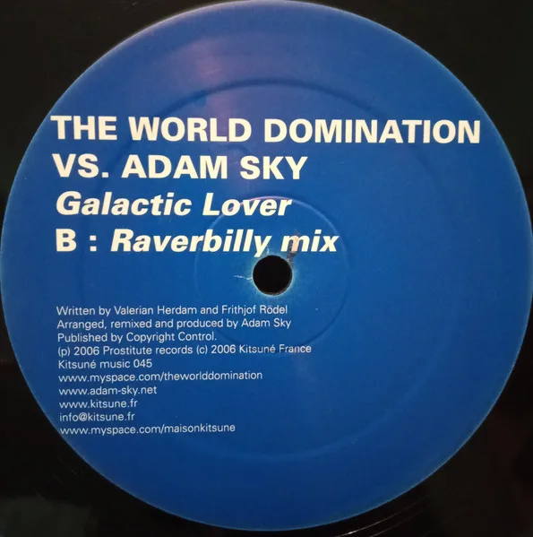 Album cover for Galactic Lover by World Domination, The vs. Adam Sky
