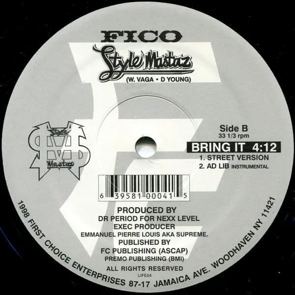 Life (14) Featuring Big Daddy Kane / Style Mastaz - Crazy World / Bring It, Hip Hop, 1998 - Fico, US, Vinyl 1x 12", 33 ⅓ RPM