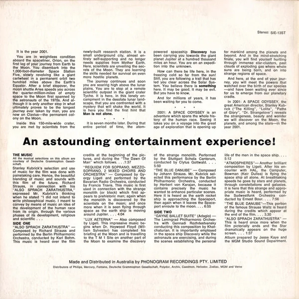 Album cover for 2001 - A Space Odyssey (Music From The Motion Picture Soundtrack) by Various