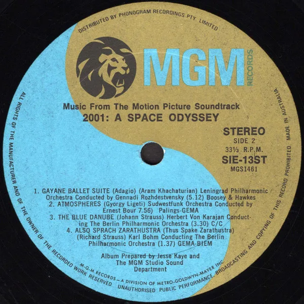 Album cover for 2001 - A Space Odyssey (Music From The Motion Picture Soundtrack) by Various