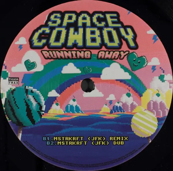 Space Cowboy - Running Away, Electronic, Electro, House, 2007 - Tiger Trax, UK, Vinyl 1x 12", 45 RPM