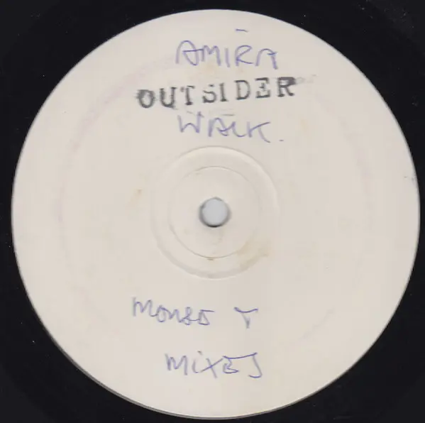 Amira - Walk (Mousse T. Remixes), Electronic, Garage House, 1996 - Slip 'n' Slide, UK, Vinyl 1x 12", White Label, Promo