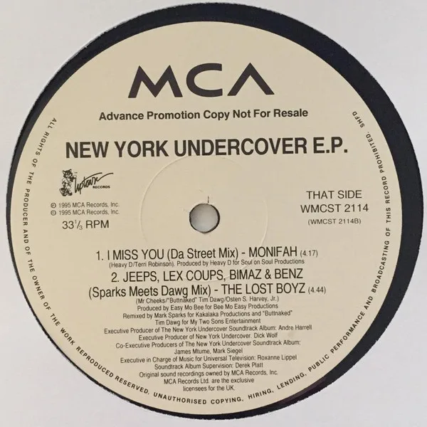 Album cover for New York Undercover EP by Various