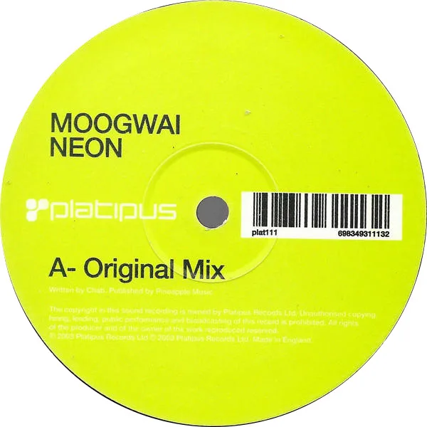 Album cover for Neon by Moogwai