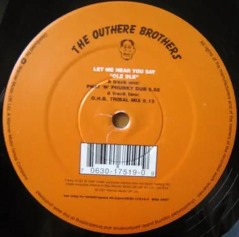 Outhere Brothers, The - Let Me Hear You Say "Ole Ole", Electronic, House, 1996 - WEA, UK, Vinyl 1x 12"