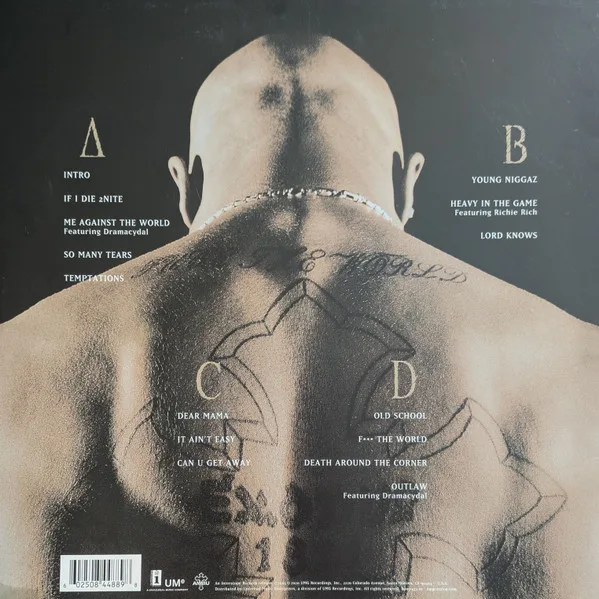 Album cover for Me Against The World by 2Pac